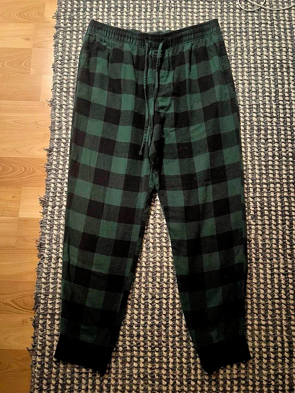 SONOMA Pajama Plaid Pants Green & Black Large